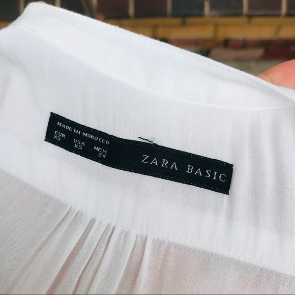 Zara Basic Size XS Short Sleeve Tunic Dress Casual - Picture 7 of 7